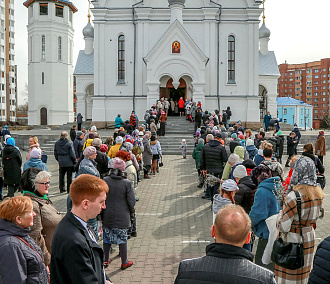 Вербы освятили в храмах Новосибирска