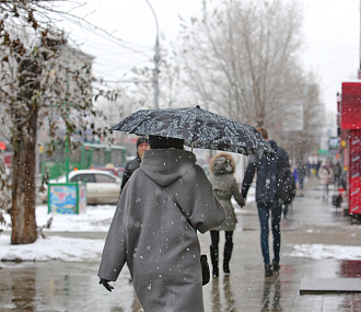 Снег с дождём зарядит в Новосибирске до середины следующей недели